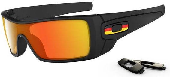 Batwolf in Matte Black (Germany Flag) / Fire Iridium