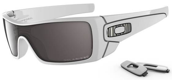 Batwolf in Polished White / OO Black Iridium Polarized