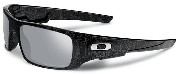 Crankshaft in Black w/Silver History Text / Chrome Iridium Polarized