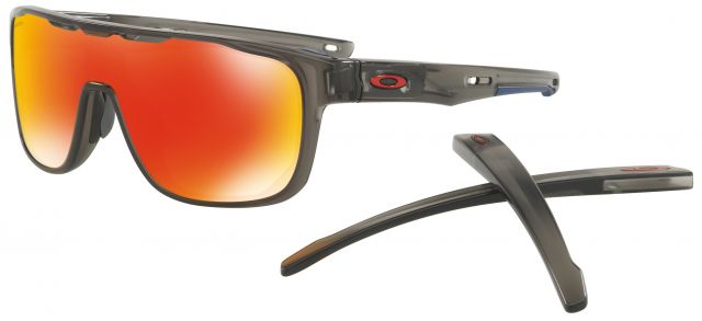 Crossrange Shield in Matte Grey Smoke / Prizm Ruby Iridium