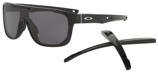 Crossrange Shield in Polished Black / Warm Grey