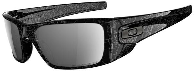 Fuel Cell in Polished Black w/Dark Grey History Text / Black Iridium Polarized