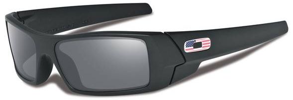 Gascan in Matte Black w/USA Flag / Grey