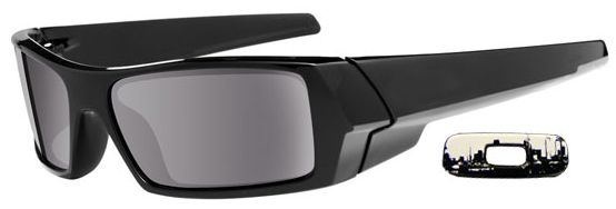 Gascan in Polished Black (City) / Grey