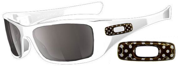 Hijinx in Polished White (Polka Dot) / Black Iridium