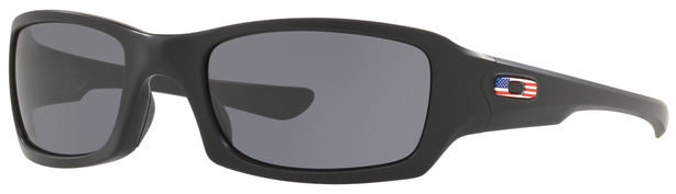 New Fives Squared in Matte Black - USA Flag / Grey