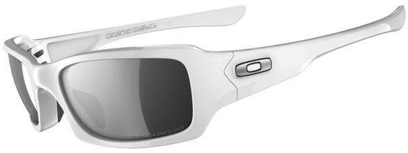 New Fives Squared in Polished White / Black Iridium Polarized