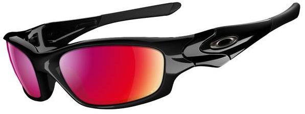 New Straight Jacket II in Polished Black / OO Red Iridium Polarized
