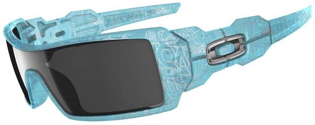 Oil Rig II in Frost Blue w/Silver History Text / Chrome Iridium