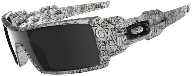 Oil Rig II in Matte Clear w/Black History Text / Black Iridium