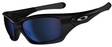 Pit Bull in Polished Black / Deep Blue Polarized