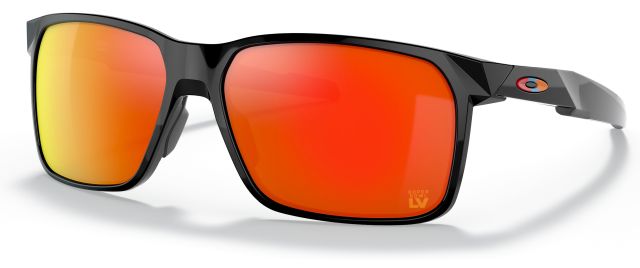 Portal X in Polished Black / Prizm Ruby Iridium Polarized