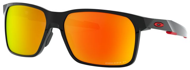 Portal X in Polished Black / Prizm Ruby Iridium Polarized