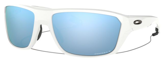Split Shot in Polished White / Prizm Deep Water Polarized