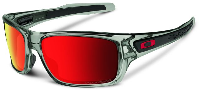Turbine (Square O) in Grey Ink / Ruby Iridium Polarized