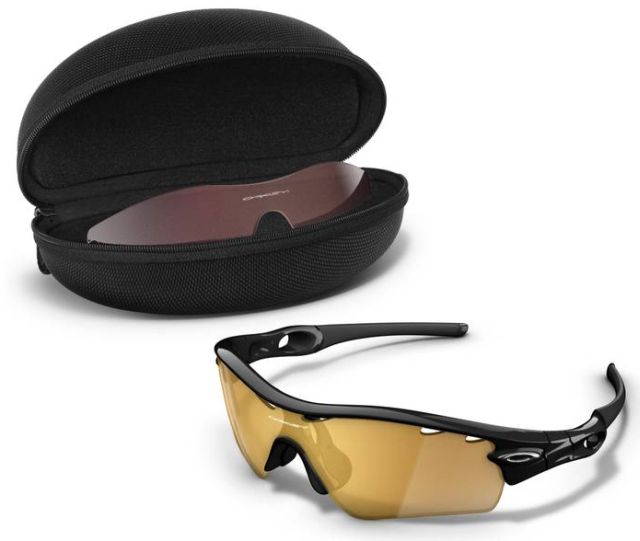Radar Golf Array in Jet Black (Path) / Gold Iridium Vented / G30