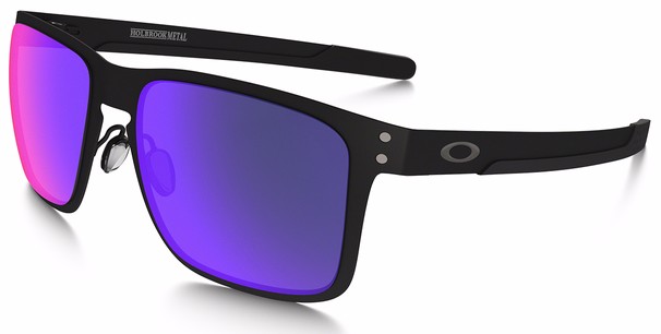 Holbrook Metal in Matte Black / +Red Iridium