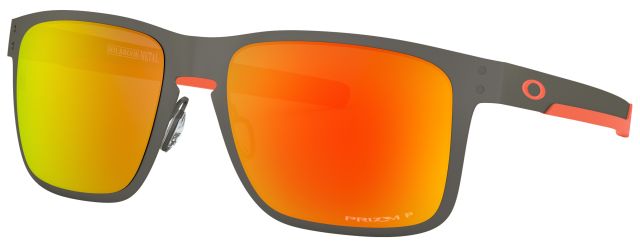 Holbrook Metal in Matte Gunmetal / Prizm Ruby Iridium Polarized