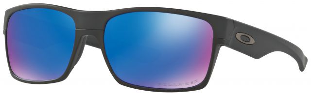 TwoFace in Matte Black / Sapphire Iridium Polarized