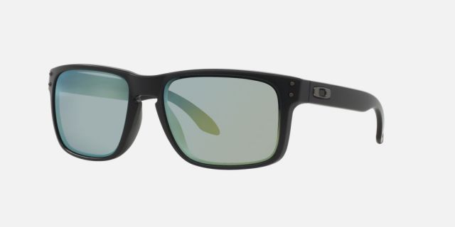 Holbrook in Matte Black / Emerald Iridium Polarized
