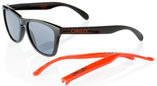 Collectors Frogskins 4-Legged in Polished Black - Orange / Warm Grey