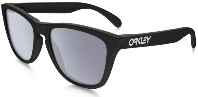 Collectors Frogskins (AF) in Matte Black / Grey Polarized