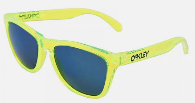 Collectors Frogskins in Acid Green / Ice Iridium Polarized