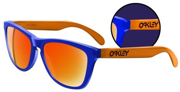 Collectors Frogskins in Blacklight Blue - Orange / Fire Iridium