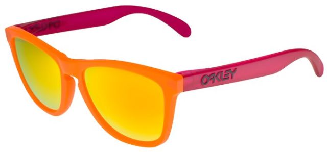 Collectors Frogskins in Blacklight Orange - Pink / Fire Iridium Polarized