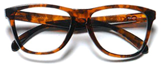 Collectors Frogskins in Brown Tortoise / Clear