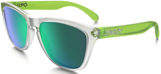 Collectors Frogskins (AF) in Matte Clear-Matte Translucent Green / Jade Iridium