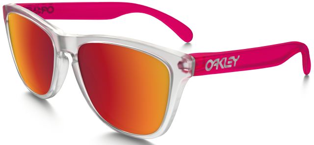 Collectors Frogskins in Matte Clear-Matte Translucent Pink / Torch Iridium
