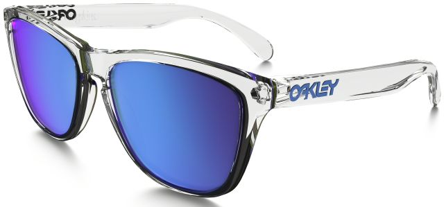 Collectors Frogskins in Polished Clear / Sapphire Iridium