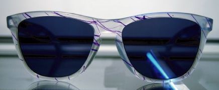 Collectors Frogskins in Handpainted Clear / Violet