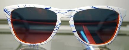 Collectors Frogskins in Handpainted White / +Red Iridium