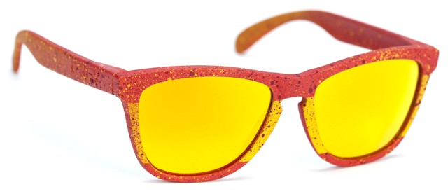 Collectors Frogskins in Red/Yellow Splatter / Fire Iridium