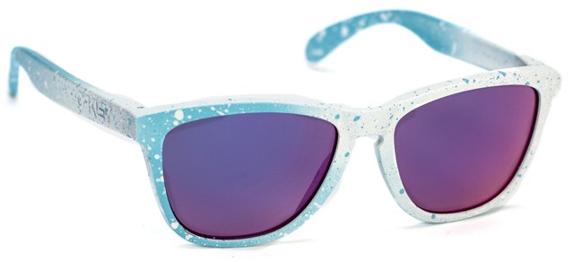 Collectors Frogskins in Pale Blue/White Splatter / +Red Iridium