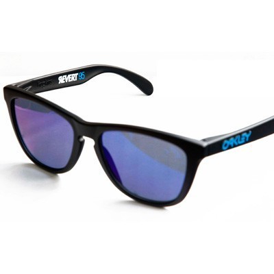 Collectors Frogskins in Matte Black / Blue Iridium