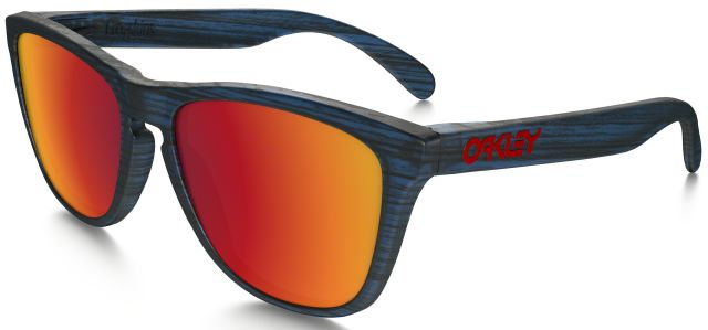 Collectors Frogskins (AF) in Matte Blue Woodgrain / Torch Iridium