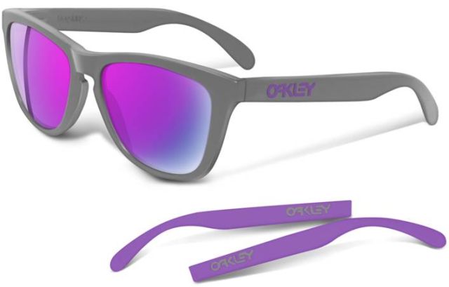 Collectors Frogskins 4-Legged in Matte Grey - Purple / Violet Iridium