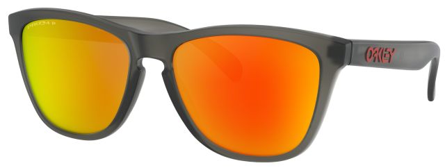 Collectors Frogskins in Matte Grey Smoke / Prizm Ruby Iridium Polarized
