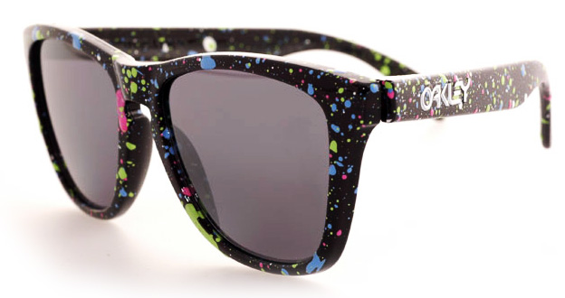 Collectors Frogskins in Moda 3 Splatter / Black Iridium