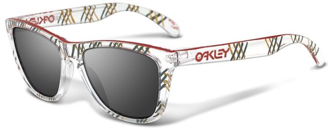 Petterson Frogskins in 29/50 - Clear w/ Crosshatch / Black Iridium