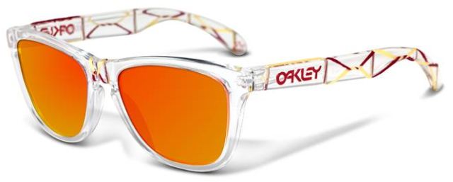Petterson Frogskins in 50/50 - Clear w/ Weave / Fire Iridium