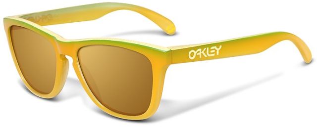 Petterson Frogskins in 45/50 - Orange w/ Green Edge / Gold Iridium