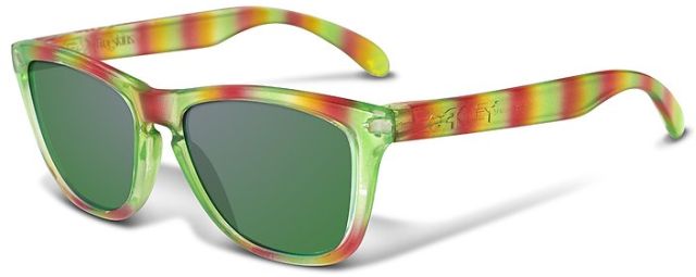 Petterson Frogskins in 35/50 - Clear w/Rainbow / Emerald Iridium