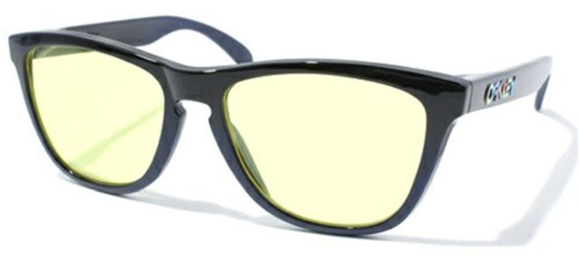 Collectors Frogskins in Polished Black/Navy Fade / Yellow