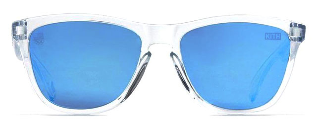 Collectors Frogskins in Polished Clear / Prizm Sapphire Iridium