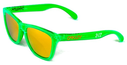Collectors Frogskins in St. Patricks Day Green / 24K Gold Iridium