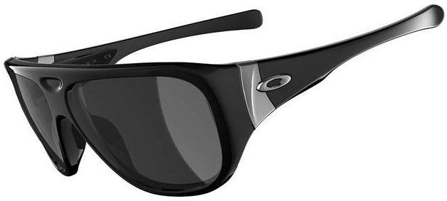 Correspondent in Polished Black - Black / Grey